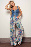 Contrast Stitch Button-Front Top