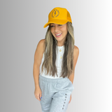 Strong as a mother™ Embroidered Trucker Hat - Yellow
