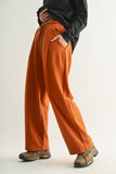 Dune Drift Cotton Blend Wide Leg Pants