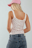 Contrast Stitch Button-Front Top