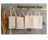 10” Shop Local - small tote bag • distressed