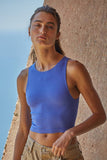 S1021N | Casual Crew Neck Crop Top