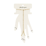 18K Gold PVD Stainless Steel Satellite Hand Chain