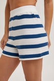 Striped Knit Pullover and Short Set