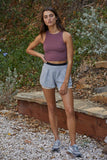 S1021N | Casual Crew Neck Crop Top