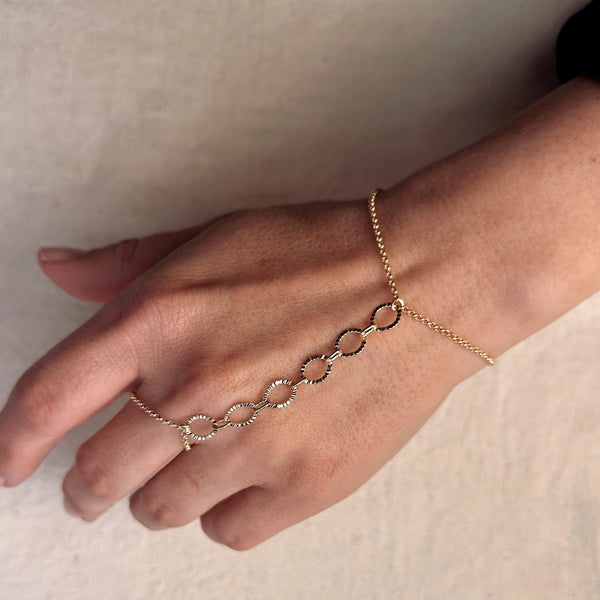 14K Gold Filled Hand Chain