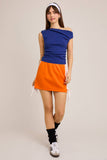 ASYMMETRICAL NECK SWEATER TOP