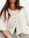 Midi Sleeves Knitted Cardigan