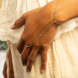 18K Gold PVD Stainless Steel Satellite Hand Chain