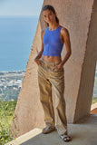 S1021N | Casual Crew Neck Crop Top
