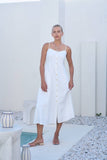 Button Front Cami Midi Dress
