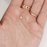 Permanent Jewelry 14K Solid Gold Initial Charms