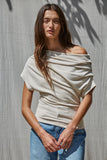 Solid Off The Shoulder Top