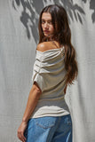 Solid Off The Shoulder Top