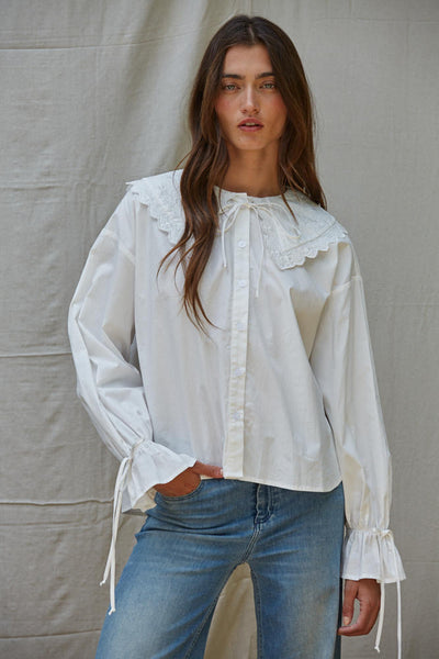 Prairie Rose Buttondown Top