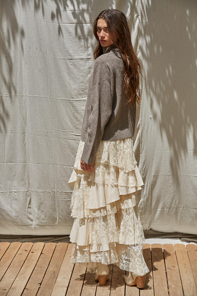 Lacey Tiered Maxi Skirt