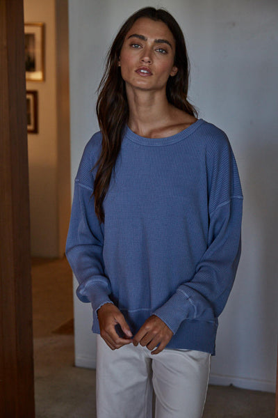 Homebody Waffle Knit Pullover