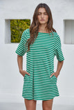 Mia Striped Mini Dress