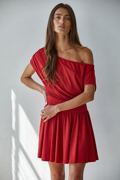 Solange One-Shoulder Mini