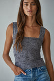 Jacquard Square Neck Tank