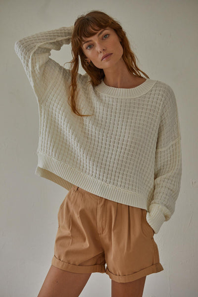 Baylor Pullover-Ivory