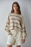 Rowan Striped Sweater-Natural