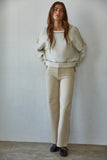 Marina Contrast Seam Pullover