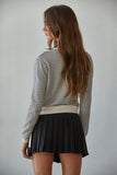 Parisen Striped Cardigan