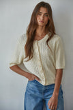 Bonjour Cable Knit Cardigan