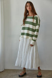 Calloway Striped Boatneck Sweater