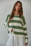Calloway Striped Boatneck Sweater