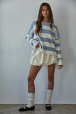 Calloway Striped Boatneck Sweater