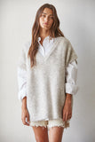 Joelle Oversized Sweater Vest