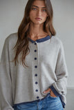 Darcie Contrast Cardigan