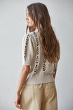 Latice Stitch Sweater Top
