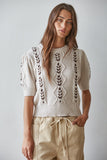 Latice Stitch Sweater Top
