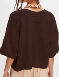 Midi Sleeves Knitted Cardigan