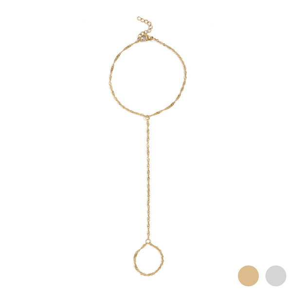 18K Gold PVD Stainless Steel Singapore Hand Chain
