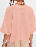 Midi Sleeves Knitted Cardigan