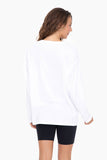 Organic Cotton Long Sleeve Boyfriend Tee