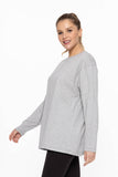 Organic Cotton Long Sleeve Boyfriend Tee