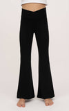 Girls Crossover Detailed Flared Leg Everyday Pants