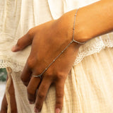 18K Gold PVD Stainless Steel Satellite Hand Chain
