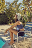 S1021N | Casual Crew Neck Crop Top