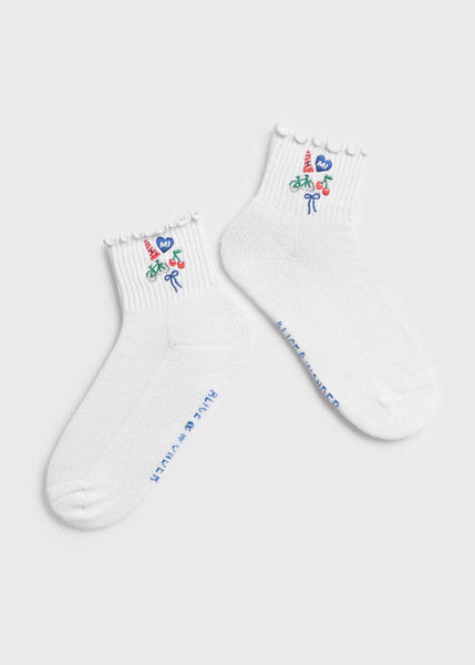 Michigan Icons Ruffle Sock