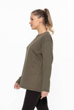 Organic Cotton Long Sleeve Boyfriend Tee
